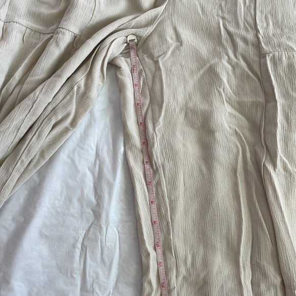 Rewash Tiered Wide Leg Pants in Off White Size-Large NWT - Picture 10 of 11